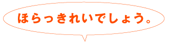 ほらっきれいでしょう。