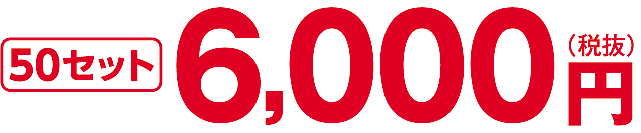 50セット6,000円(税抜)